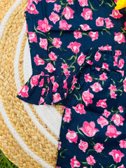 Floral Bloom - Frill top & Shorts Set 1 - 2yrs